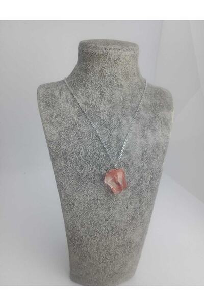 Artconsept Pembe Kuvars Doğal Taş Kolye