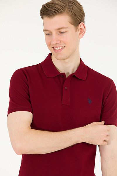U.S. Polo Assn. G081gl011 Gtp04ıy023 1570718 Us Polo Assn Men's T-shirt Claret Red