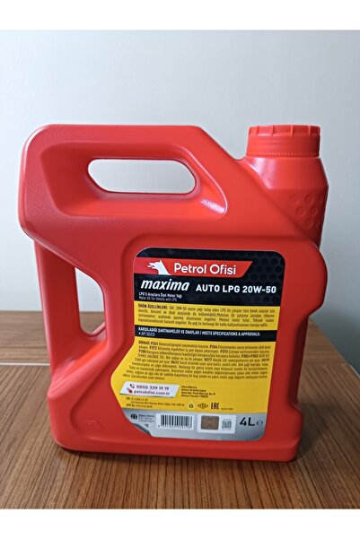 Petrol Ofisi Maxıma Auto Lpg 20w/50 4 Lt 2026 Üretim