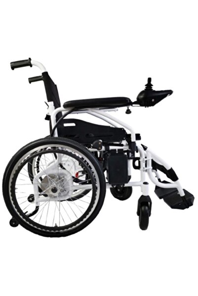 POYLİN Katlanabilir Çocuk Akülü Tekerlekli Sandalye Siyah | Çelik Gövde, Elek...