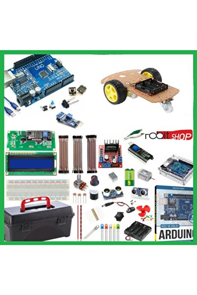 Teknoartshop Arduino Başlangıç Seti Uno R3 ( Ch340 ) Süper Ideal Set 57 Parça...