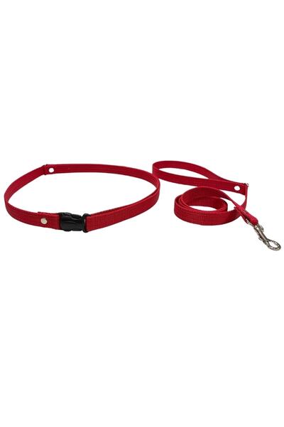 Cocopet Red Waist-Tied Hands-Free Dog Walking Collar Running Collar