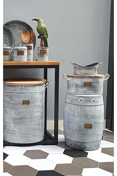 The Mia Stone Tabure ve Yan Sehpa 50x35 cm