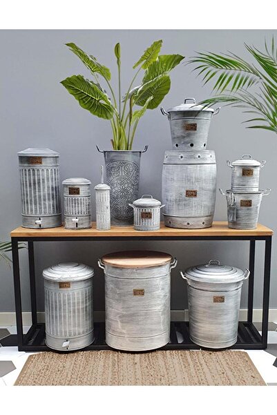 The Mia Stone Tabure ve Yan Sehpa 50x35 cm