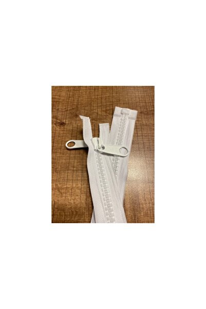 NİCE Geniş Dişli, Güçlü, Beyaz, 3 Metre, Çadır Için Kemik Fermuar