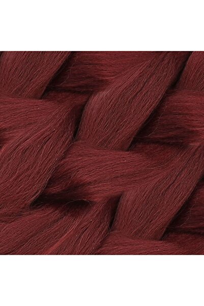 KONAK PERUK Synthetic Braiding Hair 100 Gr- Dark Red