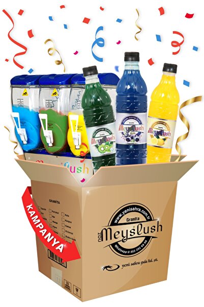 Meyslush (Kivi-Egzotik-Limon) Aromalı Buzlaş Şurubu, Buzlaş Tozu Alternatifi ...