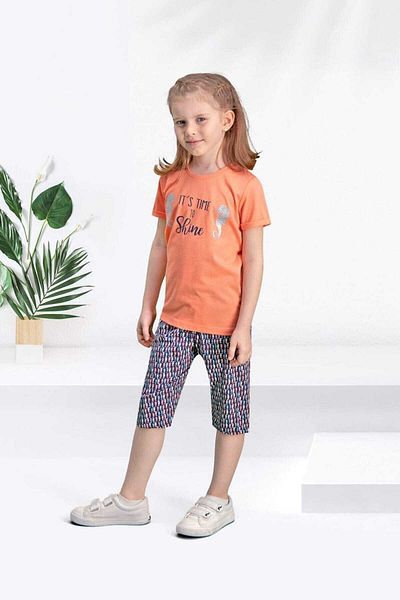 Arnetta Girl's Baby Shinehorse Capri Set