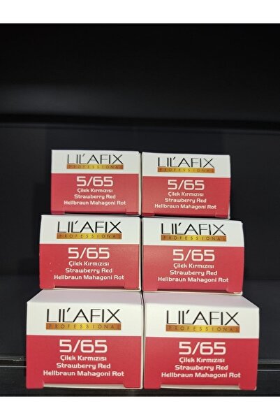 Lilafix Çilek Kırmızısı 5.65 Saç Boyası 60mlx6 Adet,,keus0506053