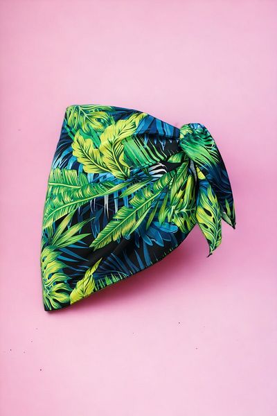 pistore Tropical Patterned Short Pareo Satin No Sheer Women's Beach Dress New Season