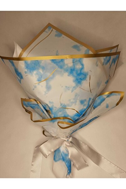 BYSHOPPİNG Led Işıklı Kelebek Buketi A Kalite Büyük Boy Anneler Günü Hediye Özel Mavi Kelebek Buketi Sevgili