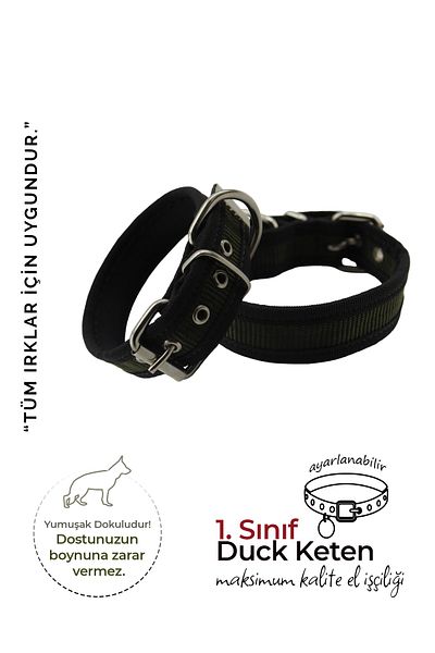 MgTasma Soft Textured Column Dog Collar, Dog Collar