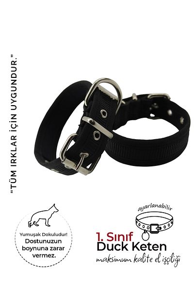 MgTasma Soft Textured Column Dog Collar, Dog Collar