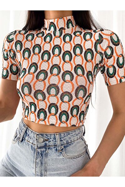 efstyle Еластична трикотажна материя - с шарки, къс ръкав, полуръкав, рибарск...