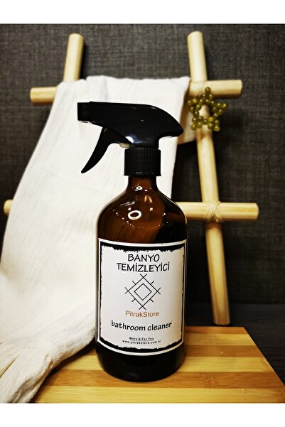 PitrakStore زجاجة منظف الحمام بزجاج العنبر سعة 500 مل / منظف بيتشروم