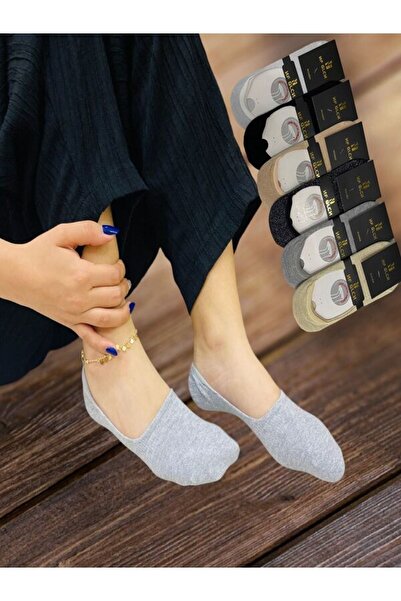 NF GLCN Patik Çorap Kadın (Dikişsiz Simli) 6’lı