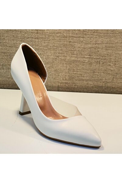 NEW ANGEL 751 Бял стъклен ток с прозрачен детайл, стилет