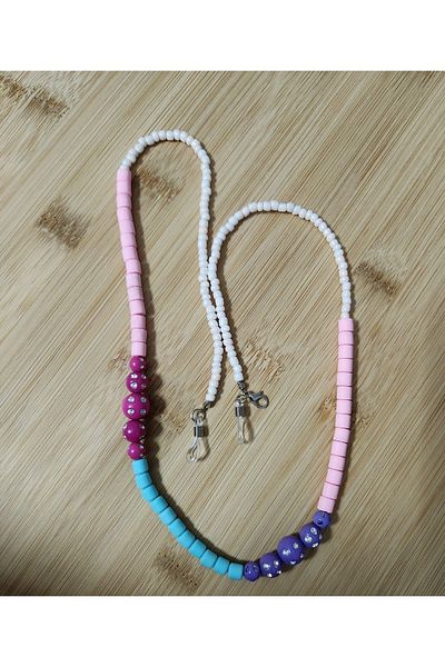 çınar bahçesi Fimo Stoned, Crystal Children's Glasses Chain