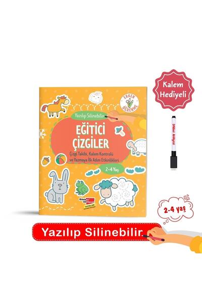 Genel Markalar Yaz Sil 2-4 Yaş Eğitici Çizgiler