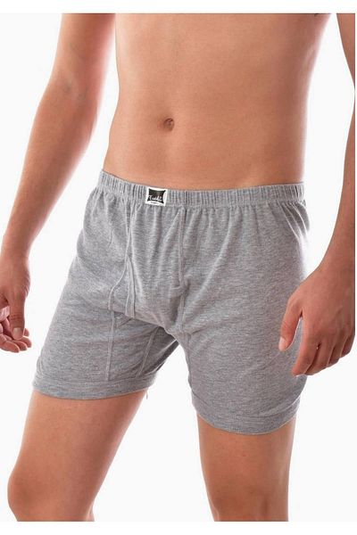 Tutku Men's Gray 6-Piece Cuffed Boxers New Season