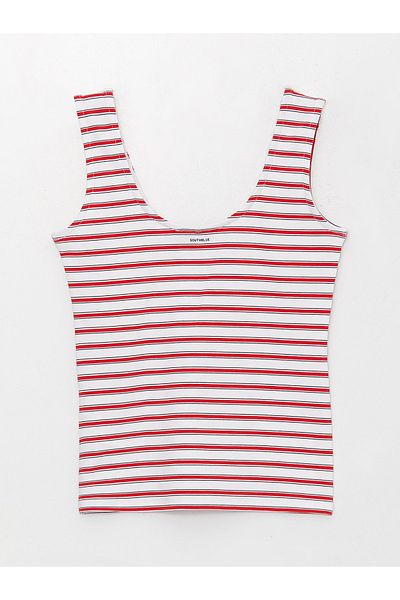 LC Waikiki Gestreiftes Tanktop für Damen mit U-Kragen