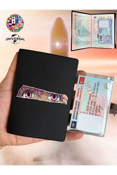Cekuonline Leather Passport Cover - Hidden Look Pattern, Suitable for All Countries Passports