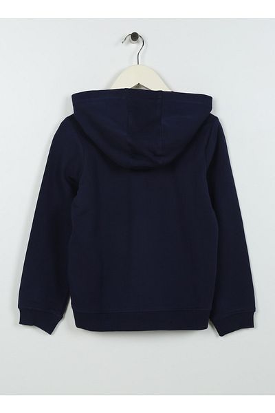 U.S. Polo Assn. Printed Boy's Navy Blue Sweatshirt Amatafıy023