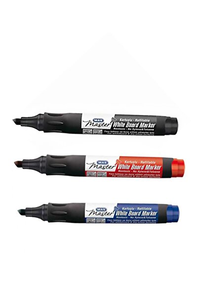 Mas Kartuşlu Beyaz Tahta Kalemi 3’lü Set 6412