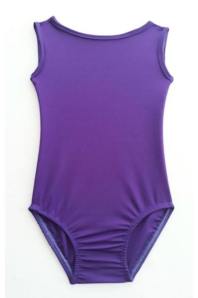 LULLY KİDS Lully Kids Girl's Purple Boat Neck Gymnastics Ballet Swimsuit