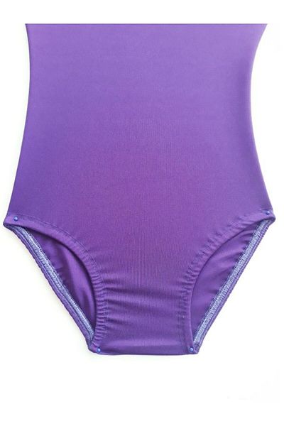 LULLY KİDS Lully Kids Girl's Purple Boat Neck Gymnastics Ballet Swimsuit