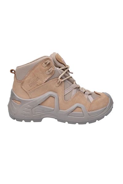 LIGHTINGHM Scooter Short Military Outdoor Mountaineer Tactical Nubuck Δερμάτινες Αδιάβροχες Μπότες Μπεζ