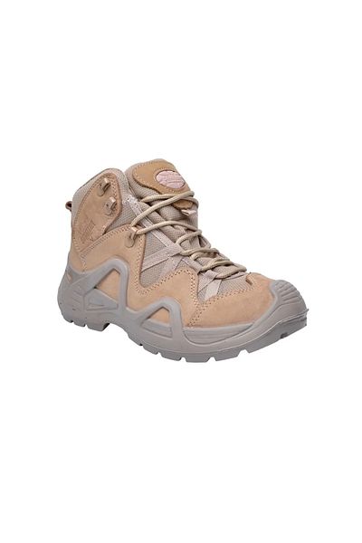 LIGHTINGHM Scooter Short Military Outdoor Mountaineer Tactical Nubuck Δερμάτινες Αδιάβροχες Μπότες Μπεζ