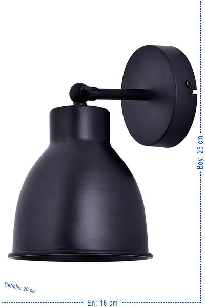 polataydinlatma Karaca Articulated Sconce (black)