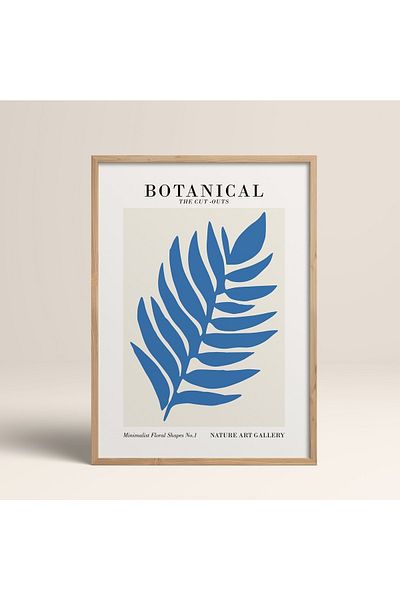 HOMEPACK Рамкирана картина от естествено дърво, рамкиран плакат, артистична модерна декорация за стена (FLOWER270-WOOD-30X40)