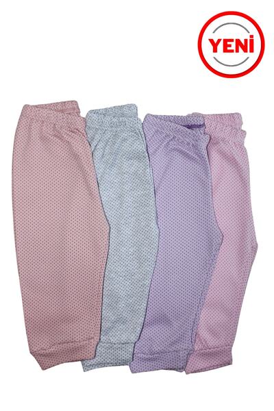 Sevilla Polka Dot Baby Girl Single Bottom Without Booties 4-Piece