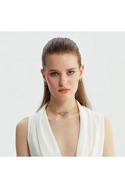 Genel Markalar Gümüş Deep Love Necklace Altın