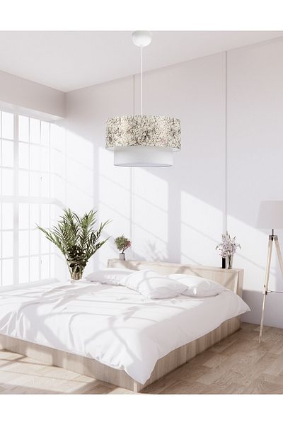 HOMİNG Artgift Cake - Single Pendant Lamp, Chandelier Olive Branch, Bedroom Living Room