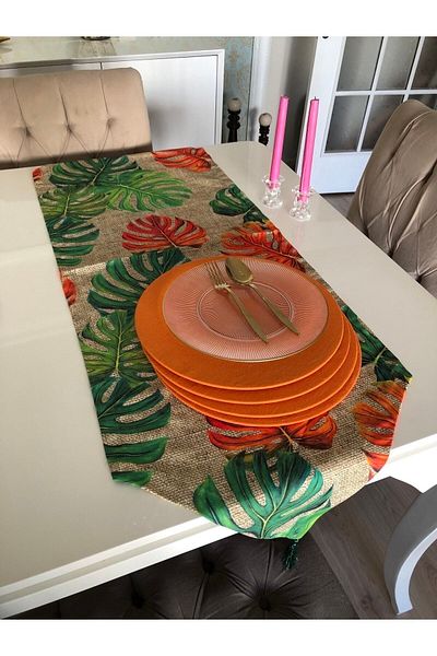 Ayd Home 4 Τεμάχια Πορτοκαλί Επιτραπέζια Σερβίρισμα Παρουσίαση Amerkan Service 33 εκ