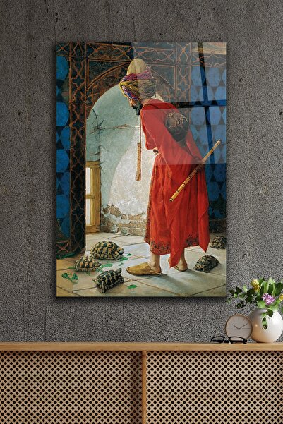 ACRES Kaplumbağa Terbiyecisi Cam Tablo