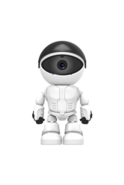 AteşTech Robot Görünümlü Wifi Ip Güvenlik Kamerası Kablosuz Gece Görüşlü 1080p