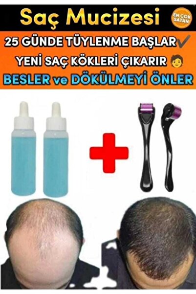 mavi serum 2 Adet Saç Bakım Besleyici Güçlendirici Saç Çıkaran Losyon 1 Derma...