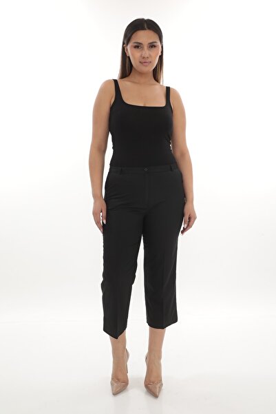 SORALLİNE Women's Trousers Large Size Pantakur 1664 Black