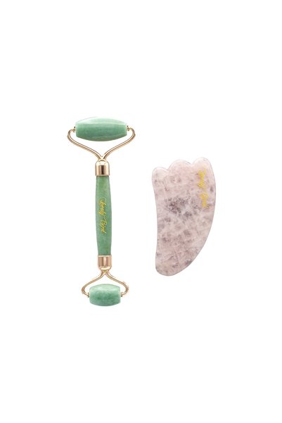 Lovelybird مجموعة العناية بالبشرة أفينتورين رولر وكوارتز غواشا