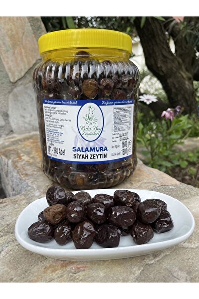 RUHİ BEY ZEYTİNLERİ Salamura Iri Siyah Zeytin 1,6 Kg
