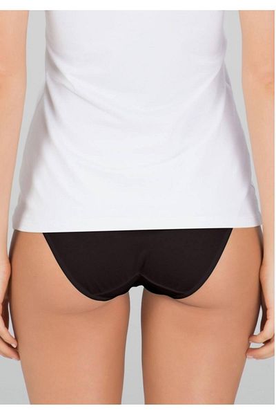 Kom Chiloți negri din bumbac pieptănat Lycra pentru bikini, 2 piese, sezon nou