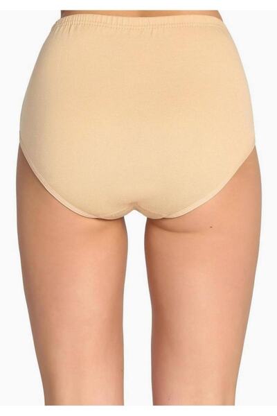 Tutku Women's Skin Ribbed Bato Panties New Season (1 Piece Economical)