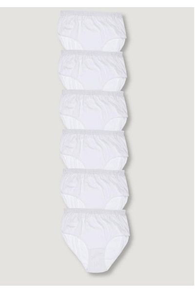 Tutku Poky Women's 6-Piece Ribbed Flexible Large Size Bato Panties New Season