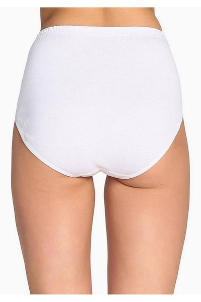 Tutku Women's White Ribana Bato Panties Mrtb New Season (12 Pieces Economical Pack)