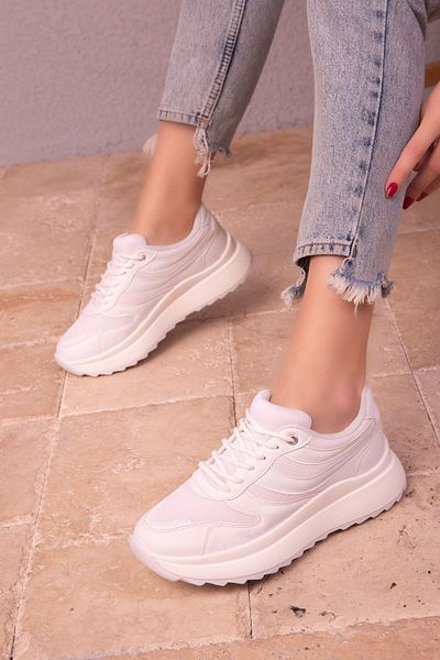 SOHO Women's White Sneakers 17835