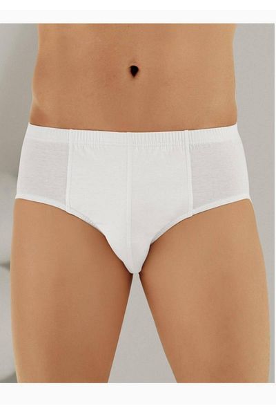 Şahinler Pachet de 6 alb - Slip bărbătesc 100% bumbac, M Noul sezon